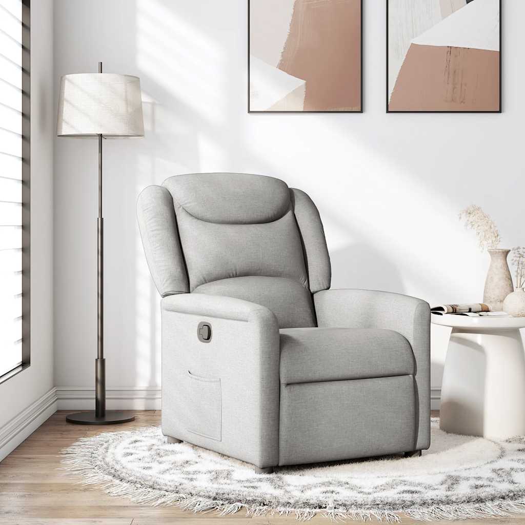 vidaXL Relaxsessel Wolkengrau Stoff