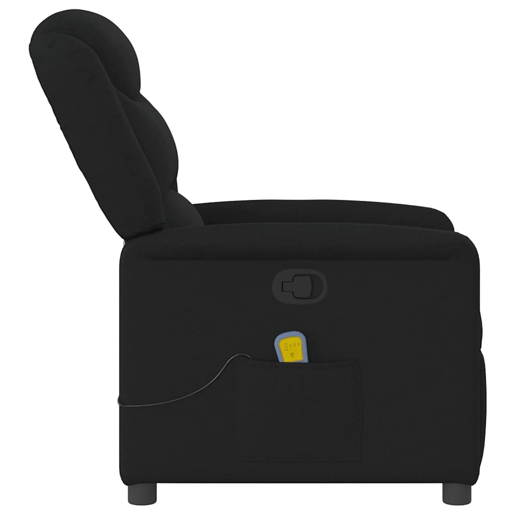 vidaXL Massagesessel Schwarz Stoff