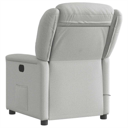 vidaXL Massagesessel Wolkengrau Stoff