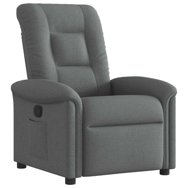 vidaXL Fauteuil de relaxation gris foncé en tissu
