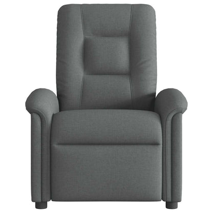 vidaXL Fauteuil de relaxation gris foncé en tissu