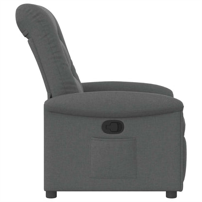 vidaXL Fauteuil de relaxation gris foncé en tissu
