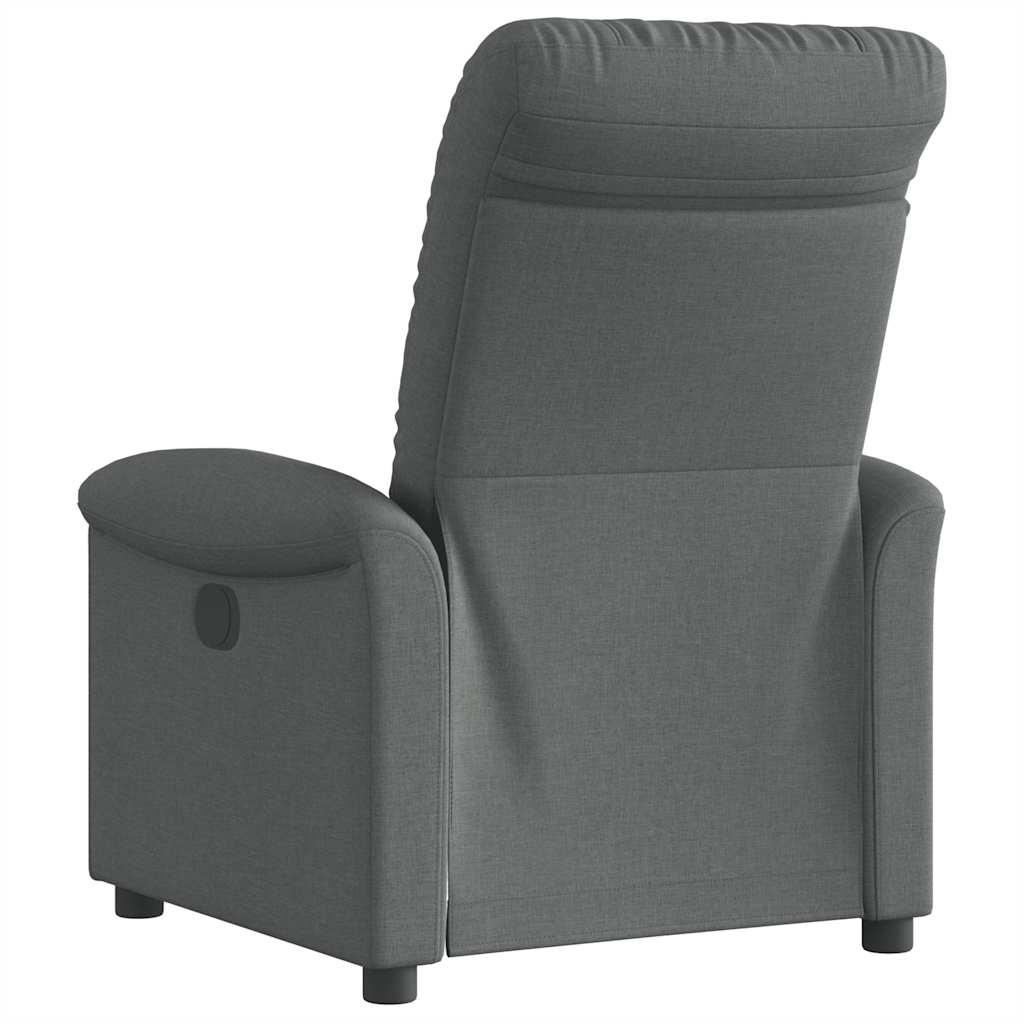 vidaXL Fauteuil de relaxation gris foncé en tissu