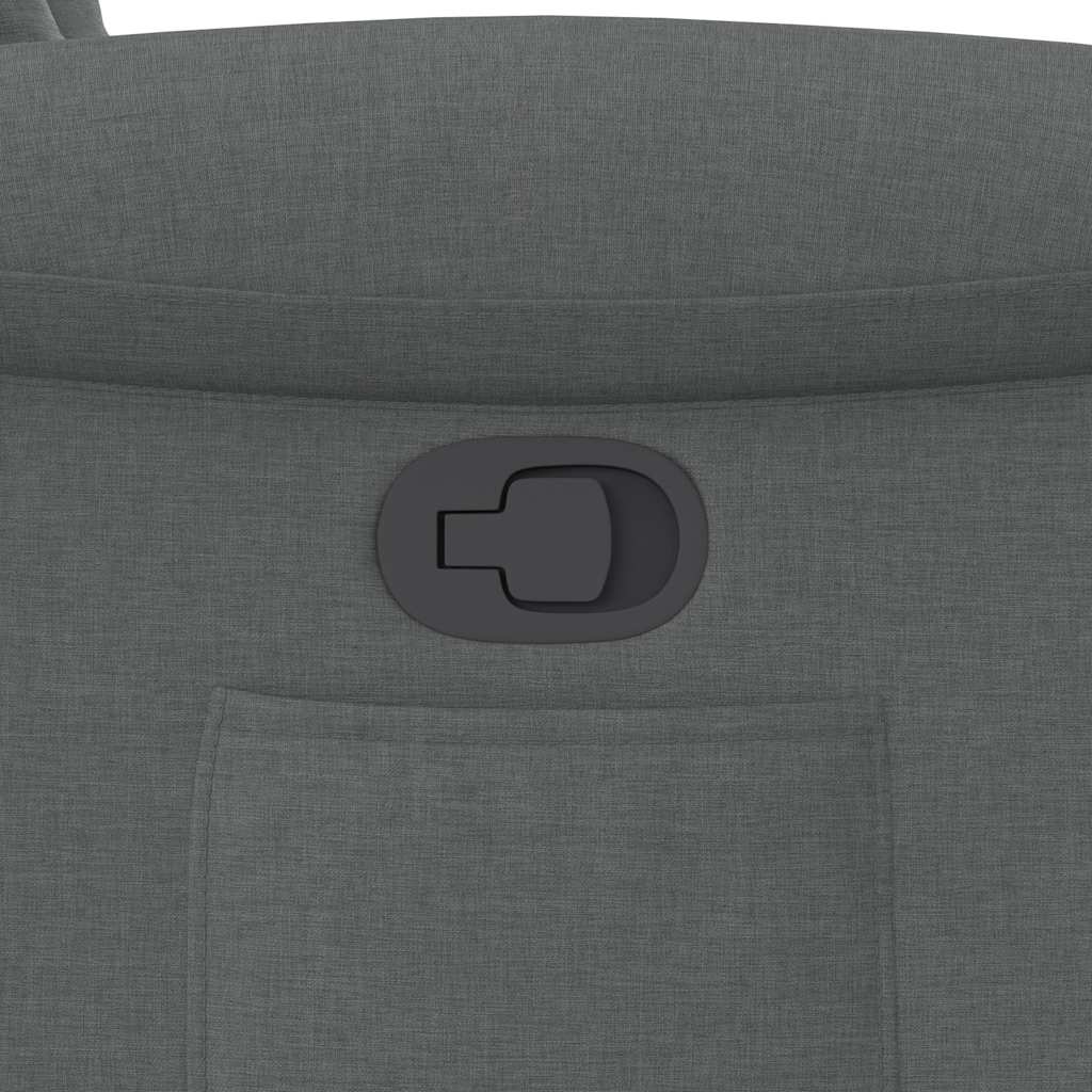 vidaXL Fauteuil de relaxation gris foncé en tissu