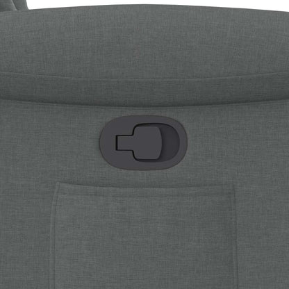 vidaXL Fauteuil de relaxation gris foncé en tissu