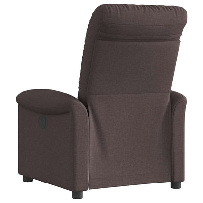 vidaXL Fauteuil relax marron foncé en tissu