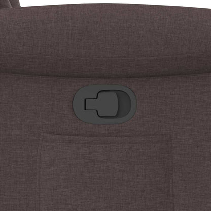 vidaXL Fauteuil relax marron foncé en tissu