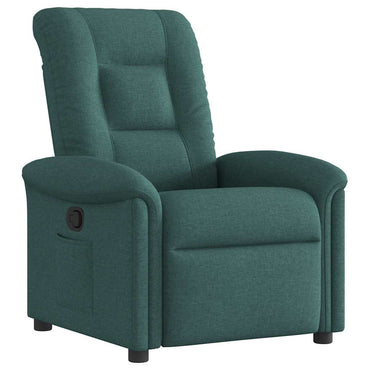 vidaXL Fauteuil relax vert foncé en tissu