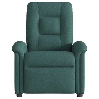 vidaXL Fauteuil relax vert foncé en tissu