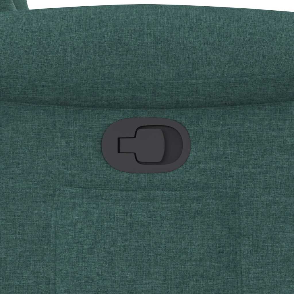 vidaXL Fauteuil relax vert foncé en tissu