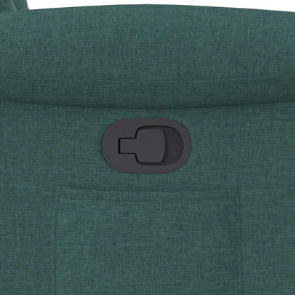 vidaXL Fauteuil relax vert foncé en tissu