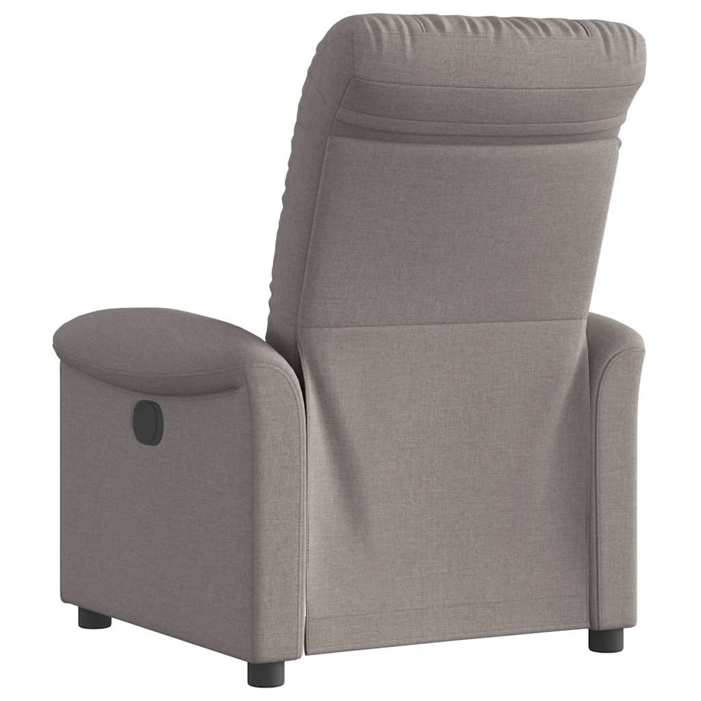 vidaXL Fauteuil relax Taupe Tissu