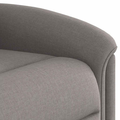 vidaXL Fauteuil relax Taupe Tissu