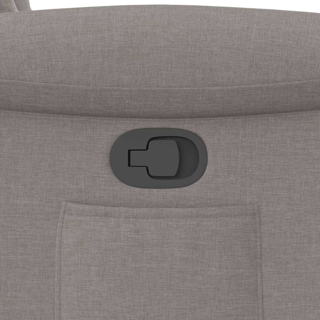 vidaXL Fauteuil relax Taupe Tissu