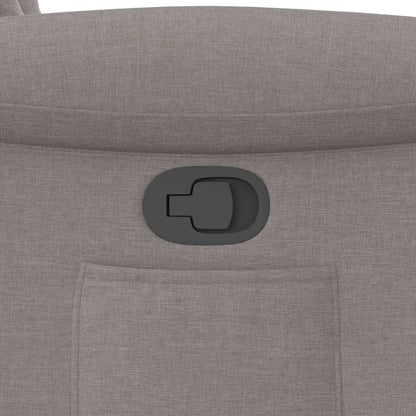 vidaXL Fauteuil relax Taupe Tissu