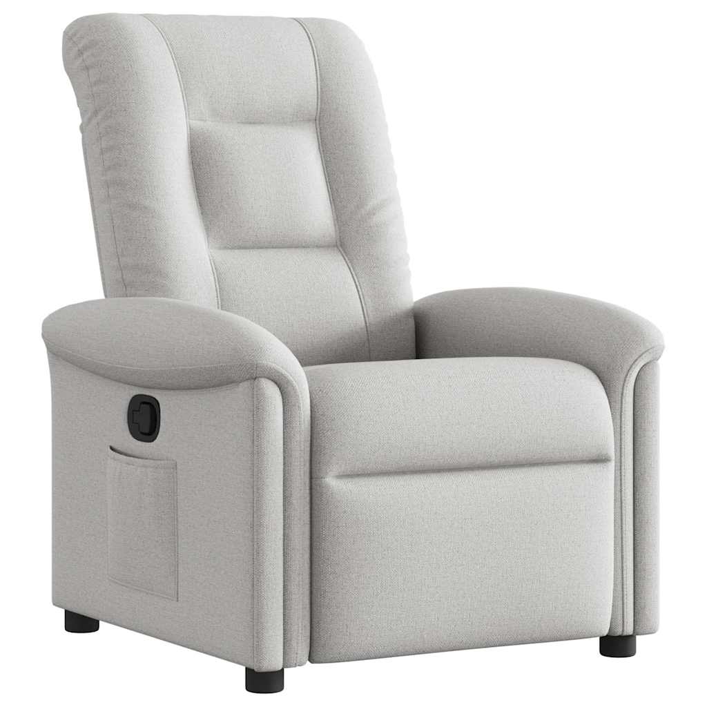 vidaXL Fauteuil relax gris nuage en tissu