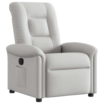 vidaXL Fauteuil relax gris nuage en tissu