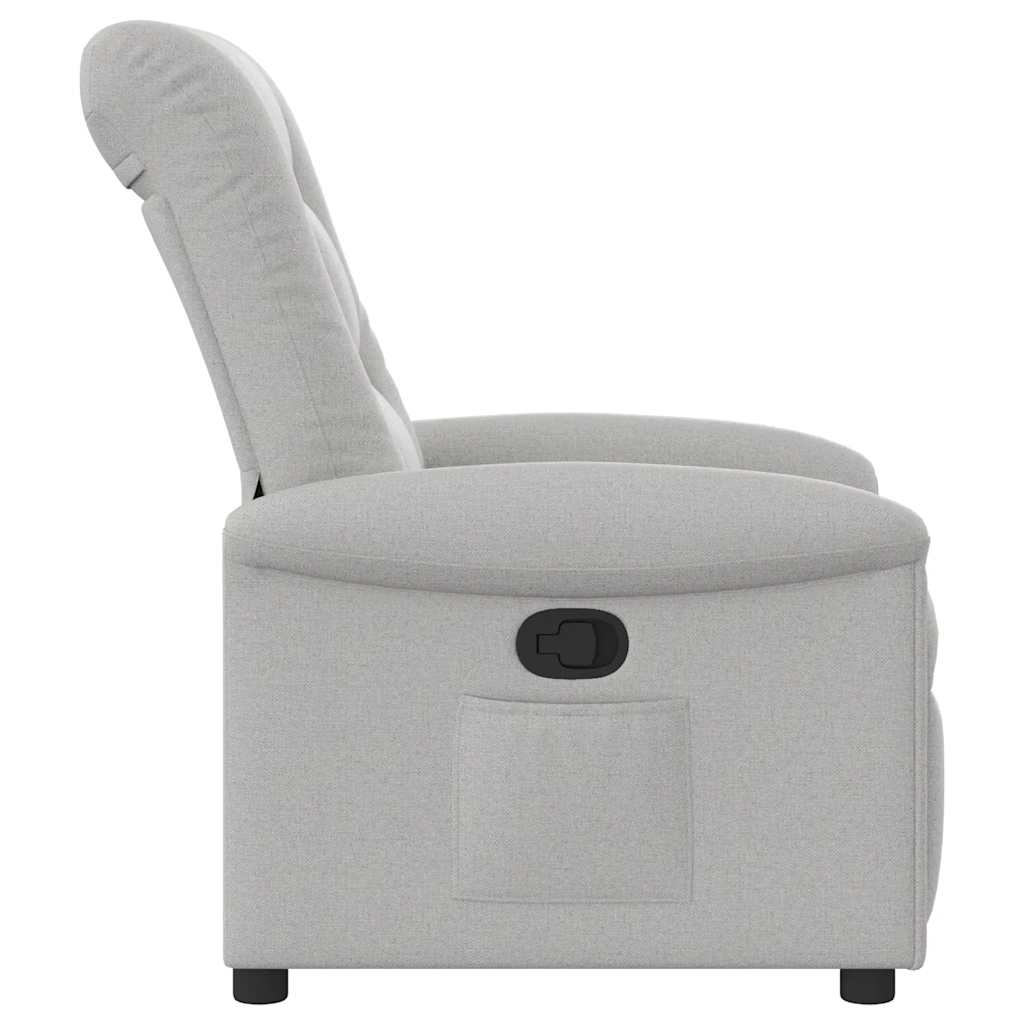 vidaXL Fauteuil relax gris nuage en tissu