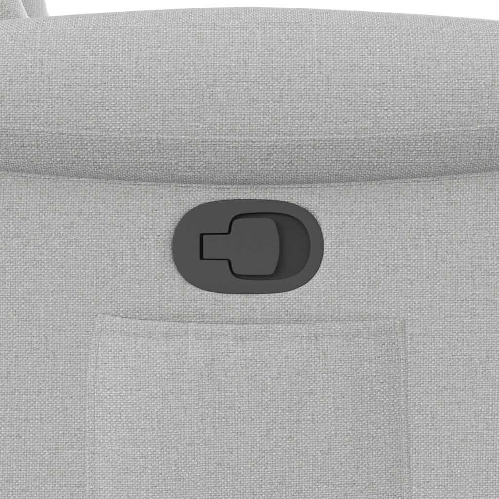 vidaXL Fauteuil relax gris nuage en tissu