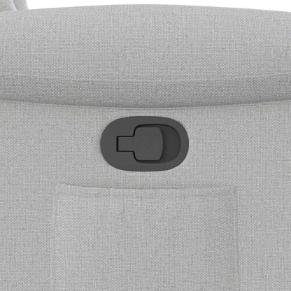 vidaXL Fauteuil relax gris nuage en tissu