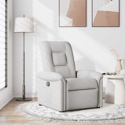 vidaXL Fauteuil relax gris nuage en tissu