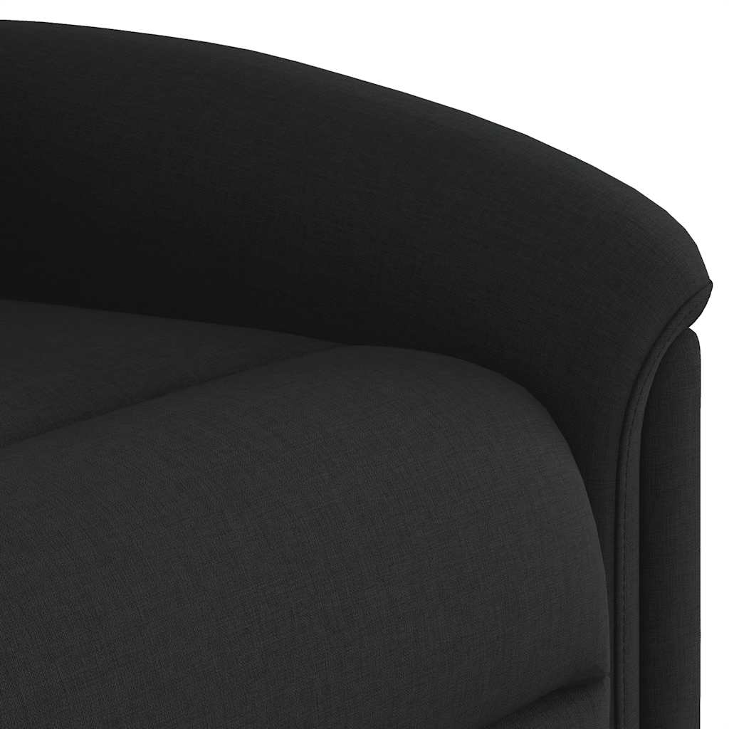 vidaXL Fauteuil de massage en tissu noir