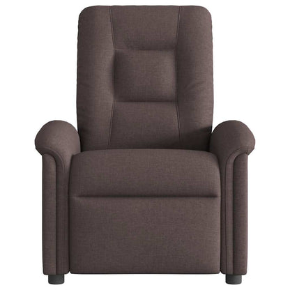 vidaXL Massagesessel Dunkelbraun Stoff