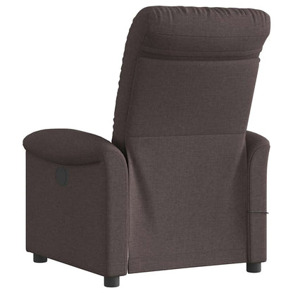 vidaXL Massagesessel Dunkelbraun Stoff