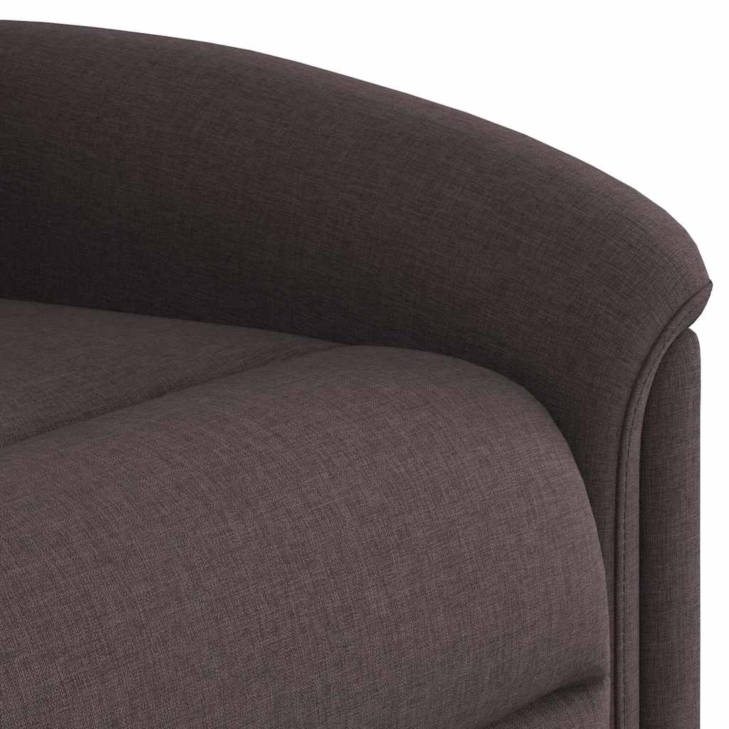 vidaXL Massagesessel Dunkelbraun Stoff