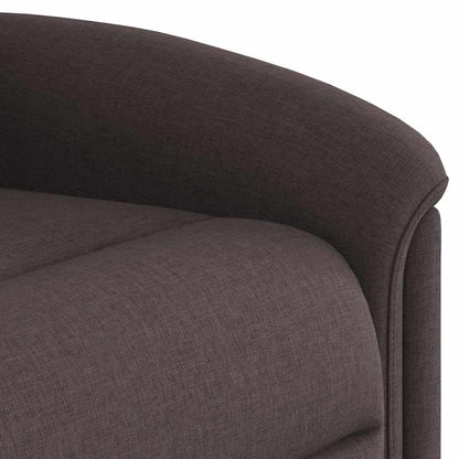 vidaXL Massagesessel Dunkelbraun Stoff
