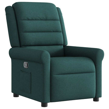vidaXL Fauteuil relax vert foncé en tissu