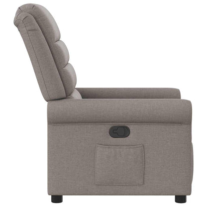 vidaXL Fauteuil relax Taupe Tissu