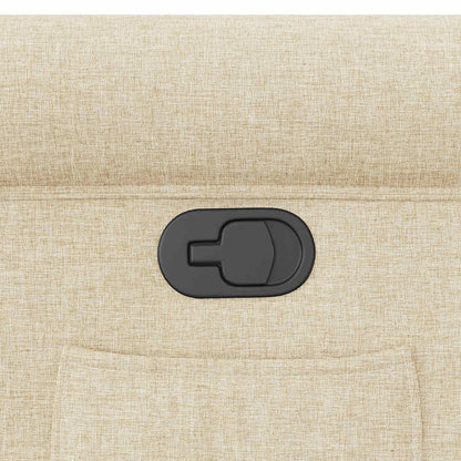 vidaXL Fauteuil relax crème tissu