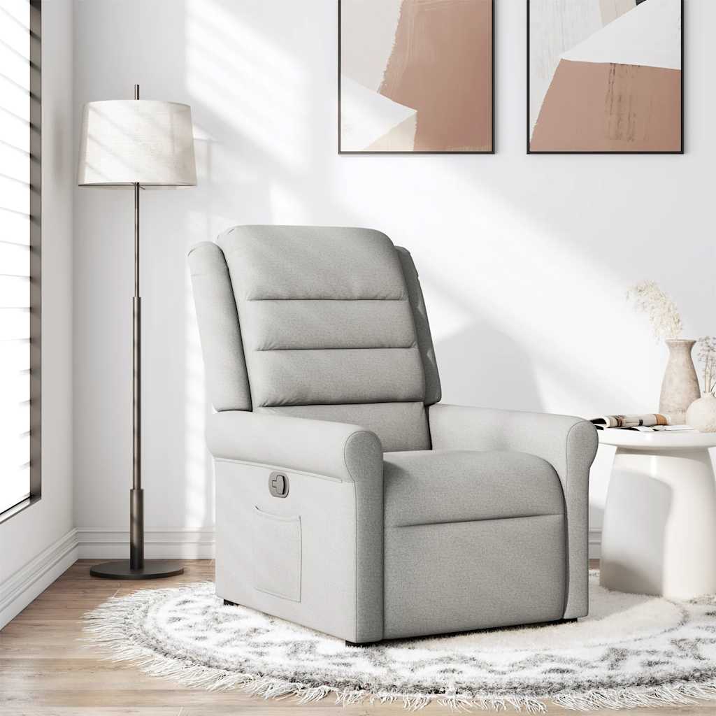 vidaXL Relaxsessel Wolkengrau Stoff