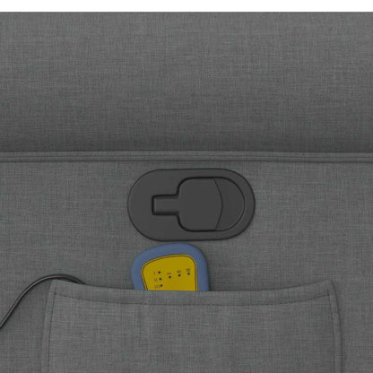 Massage-Relaxsessel, Stoff, Dunkelgrau