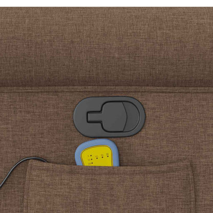 Massagesessel Braun Stoff