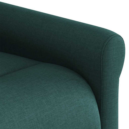 vidaXL Fauteuil de massage tissu vert foncé