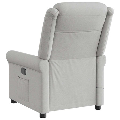 vidaXL Massagesessel Wolkengrau Stoff