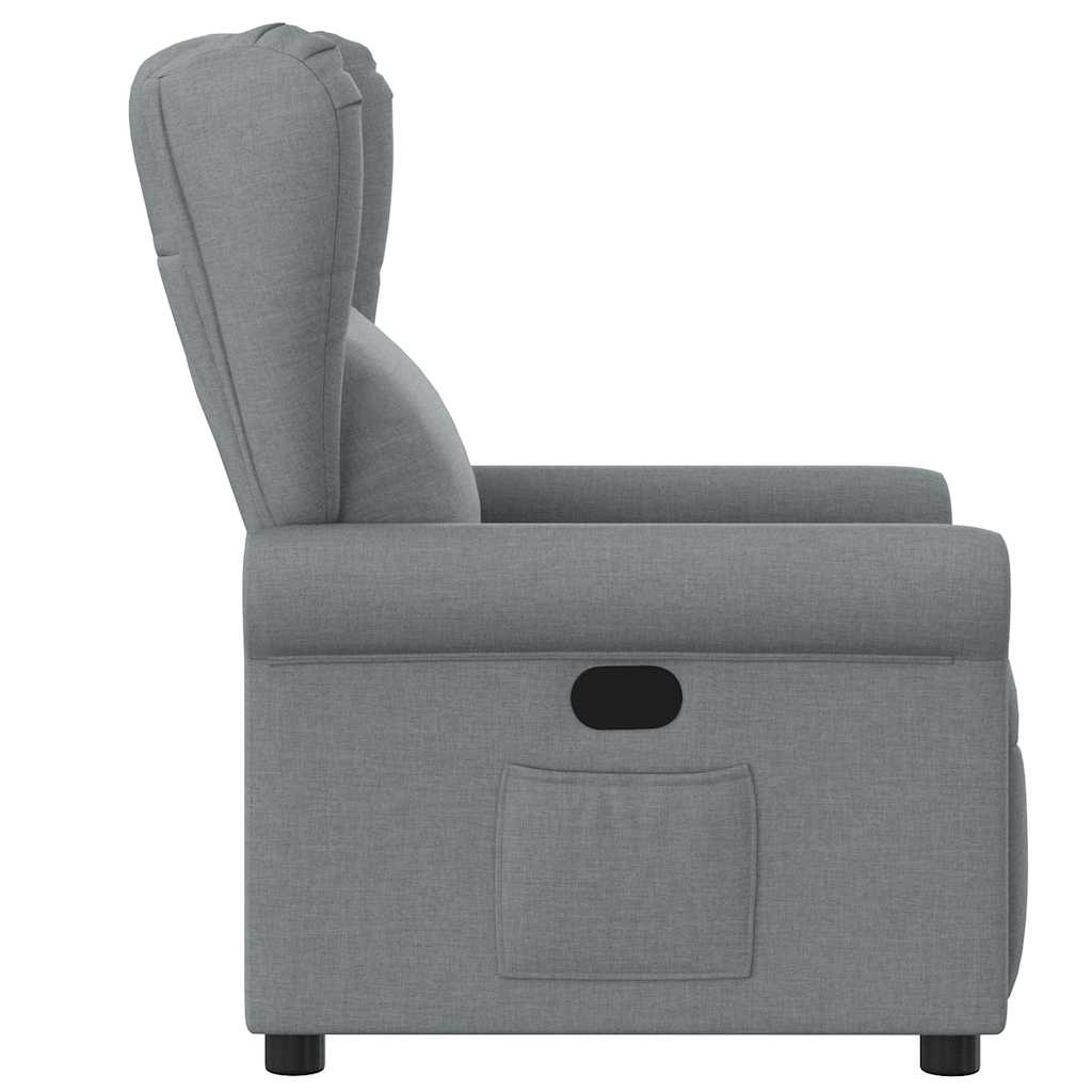 vidaXL Relaxsessel Hellgrau Stoff