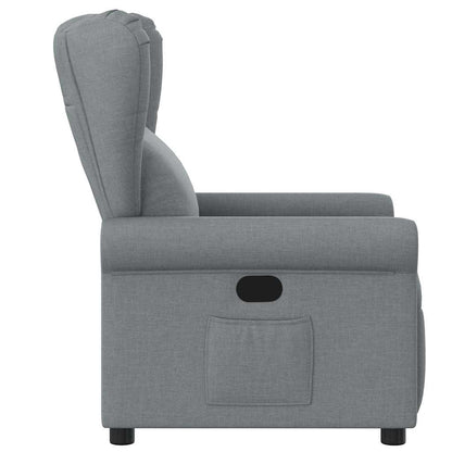 vidaXL Relaxsessel Hellgrau Stoff