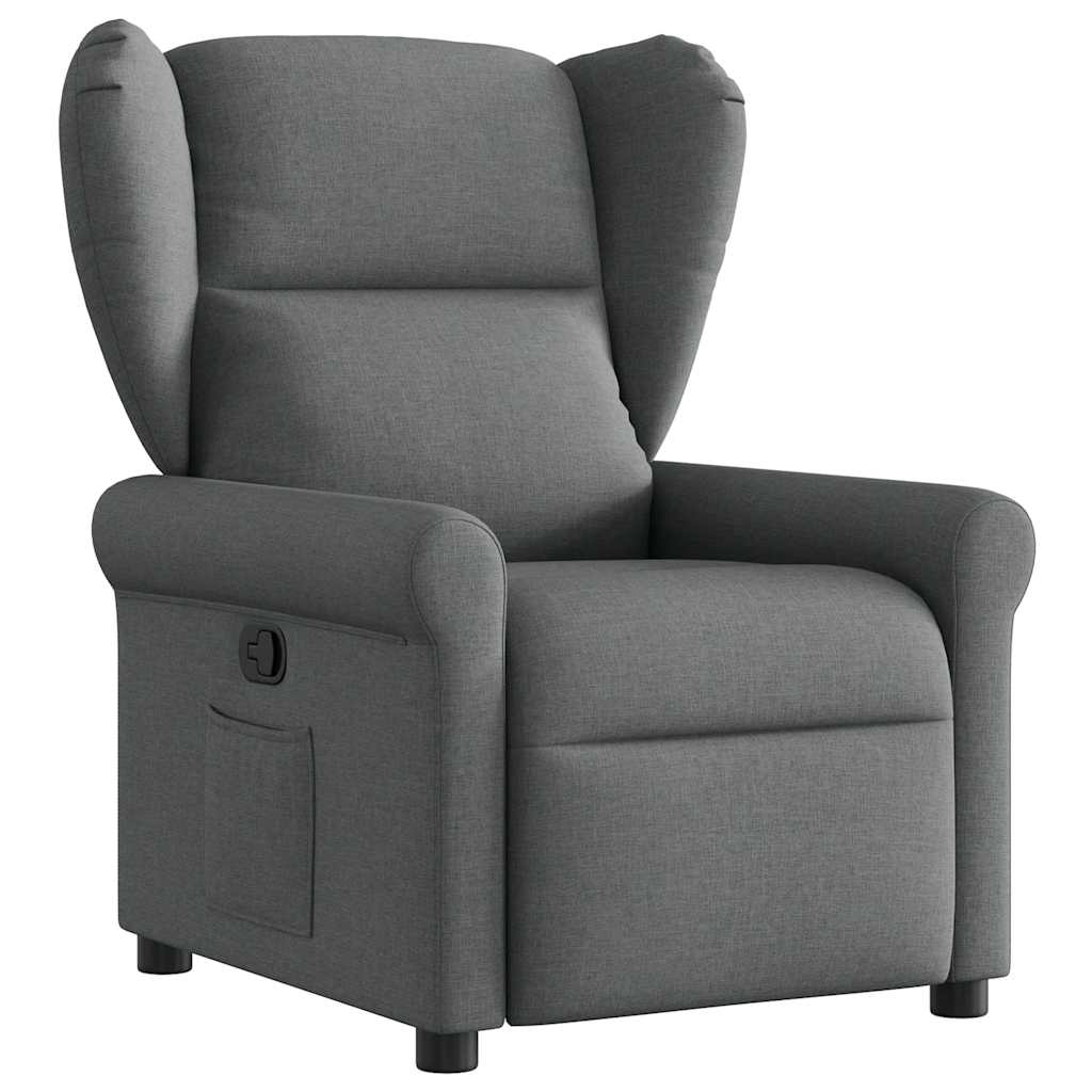 vidaXL Relaxsessel Dunkelgrau Stoff