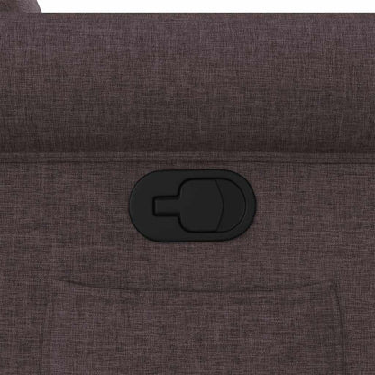 Relaxsessel Dunkelbraun Stoff