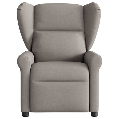vidaXL Fauteuil relax Taupe Tissu