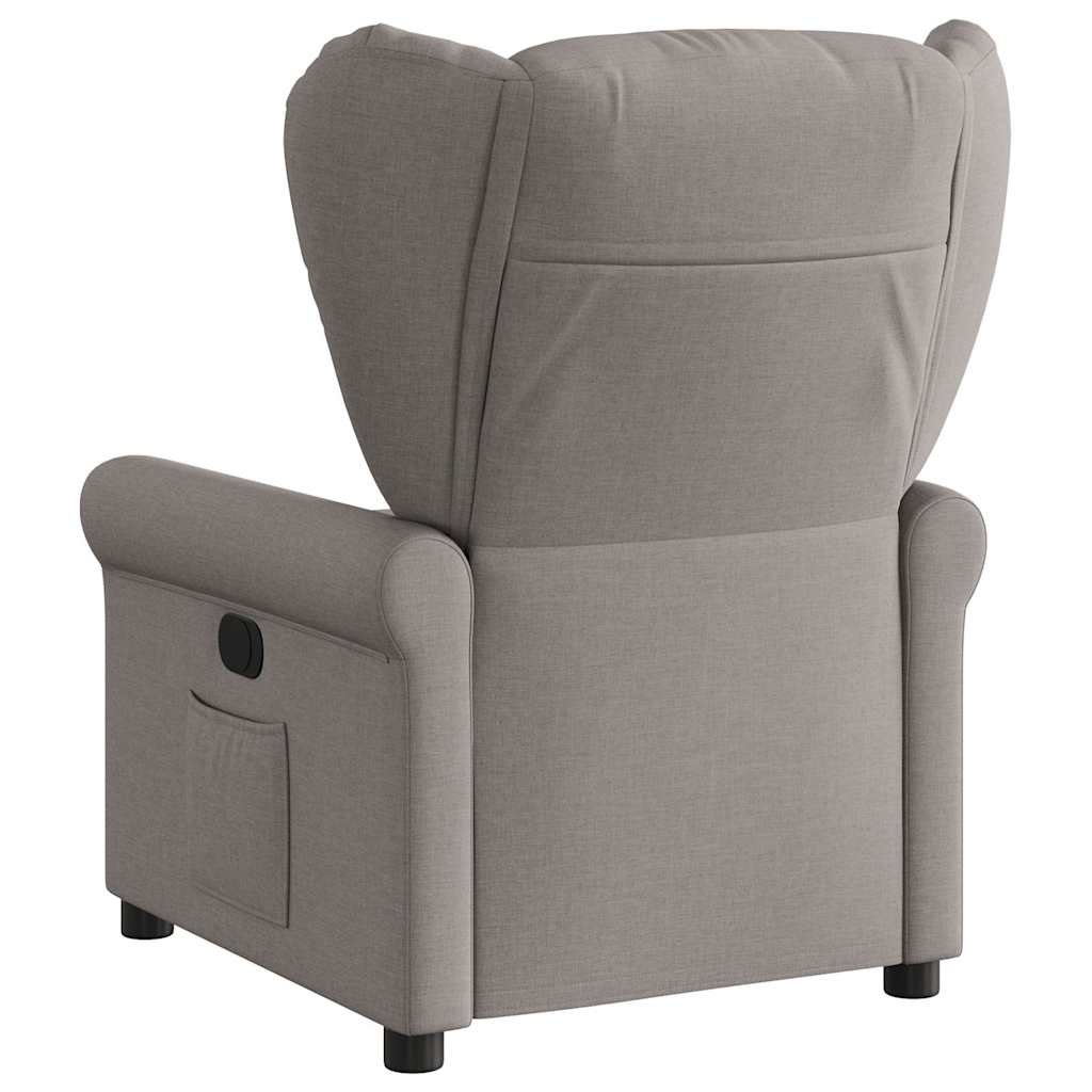 vidaXL Fauteuil relax Taupe Tissu