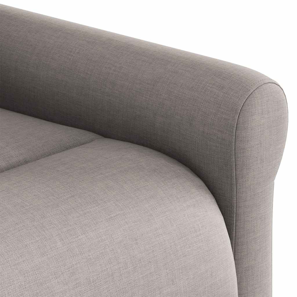vidaXL Fauteuil relax Taupe Tissu