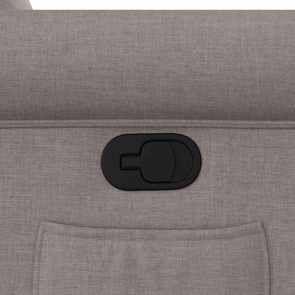 vidaXL Fauteuil relax Taupe Tissu