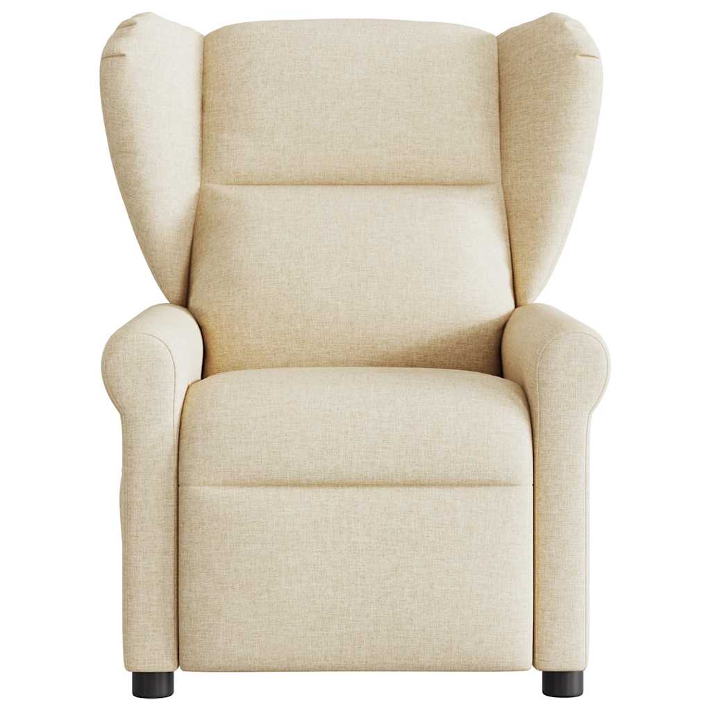 vidaXL Relaxsessel Creme Stoff