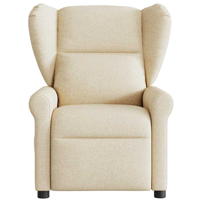 vidaXL Relaxsessel Creme Stoff