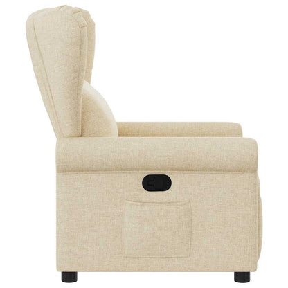 vidaXL Relaxsessel Creme Stoff