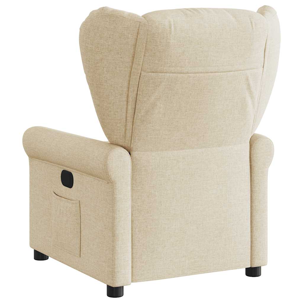 vidaXL Relaxsessel Creme Stoff
